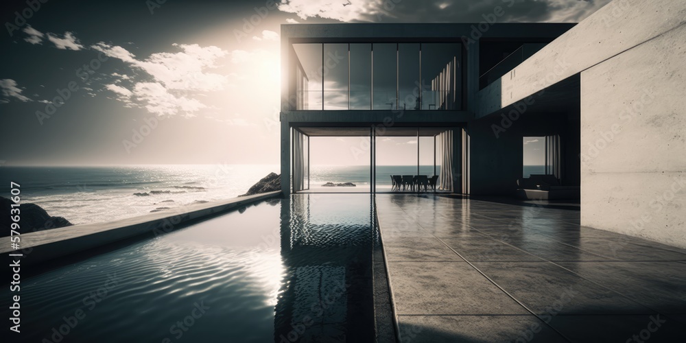 Seamless Integration of Infinity Pool and Interior in Contemporary ...