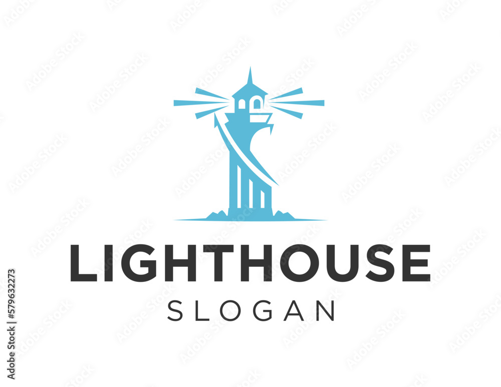 Logo about Lighthouse on a white background. created using the CorelDraw application.