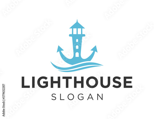 Logo about Lighthouse on a white background. created using the CorelDraw application.