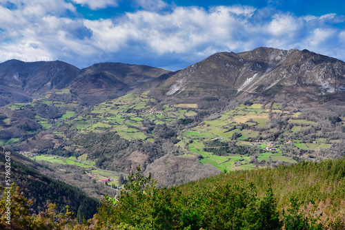 Selviella valley and Sierra de Begega, Belmonte de MIranda, Asturias, Spain photo