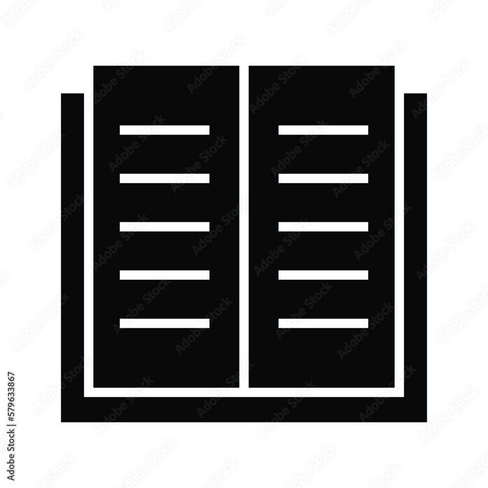 book icon. Isolated on white background. Trendy Flat style for graphic design, Web site, UI. EPS book icon. Isolated on white background. Trendy Flat style for graphic design, Web site, UI. EPS