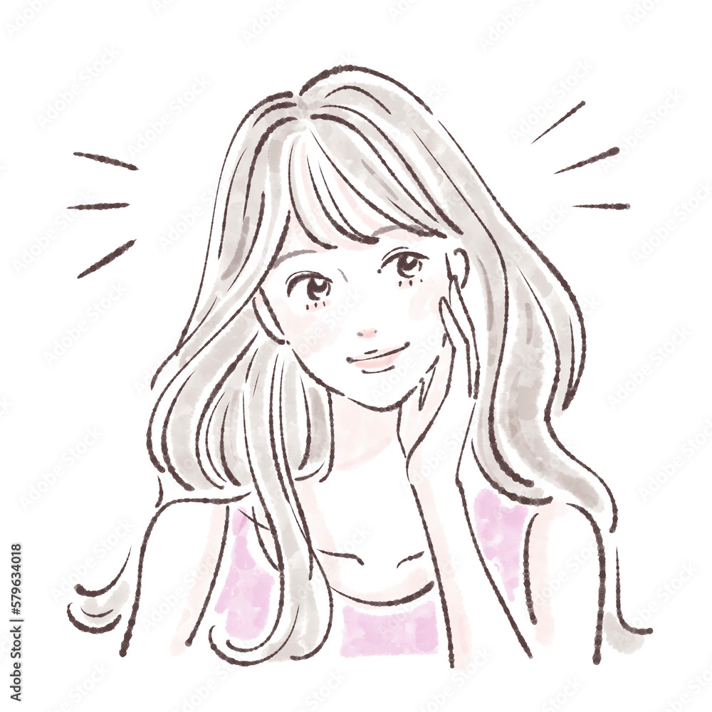 女性のイラスト素材 女性のイラスト素材
