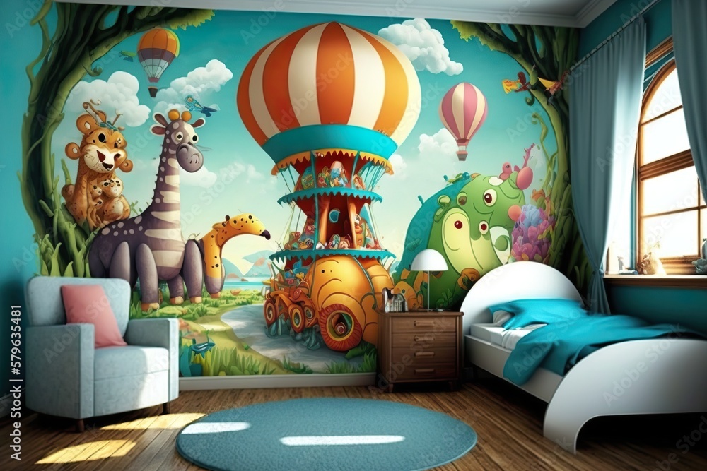 3D children's wallpaper (49 photos): wallpaper on the wall in the room for  boys