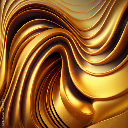 Luxury golden background. 3d illustration  3d rendering.