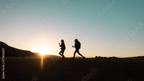 Running people over rough terrain.