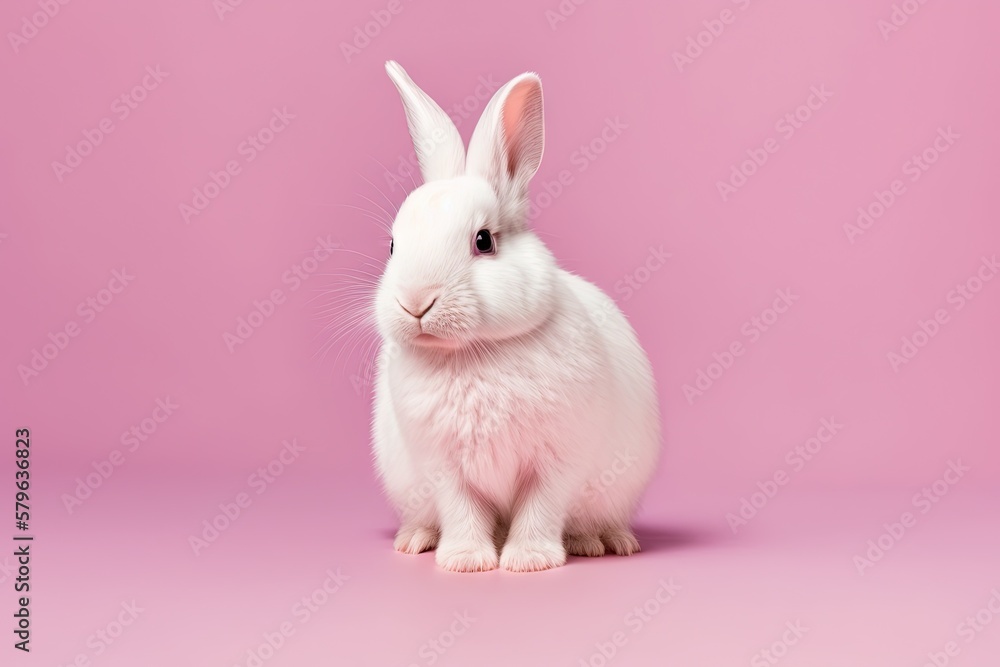 a white rabbit sitting on top of a pink background with a pink background and a white rabbit sitting on top of a pink background with a pink background. generative ai a white rabbit sitting on top of a pink background with a pink background and a white rabbit sitting on top of a pink background with a pink background. generative ai