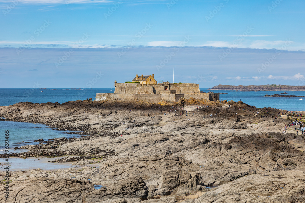 FORT NATIONAL, Vast 17th-century granite fortress built in SAINT MALO, France