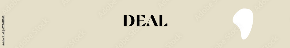 deal typography with premium background