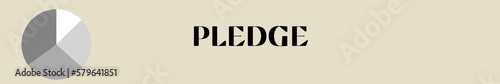pledge typography with premium background