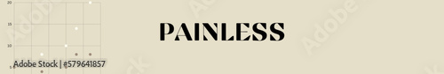 Foto painless typography with premium background