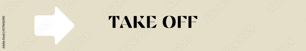 take off typography with premium background take off typography with premium background