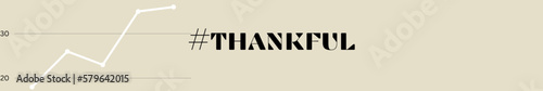 thankful typography with premium background
