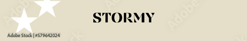 stormy typography with premium background