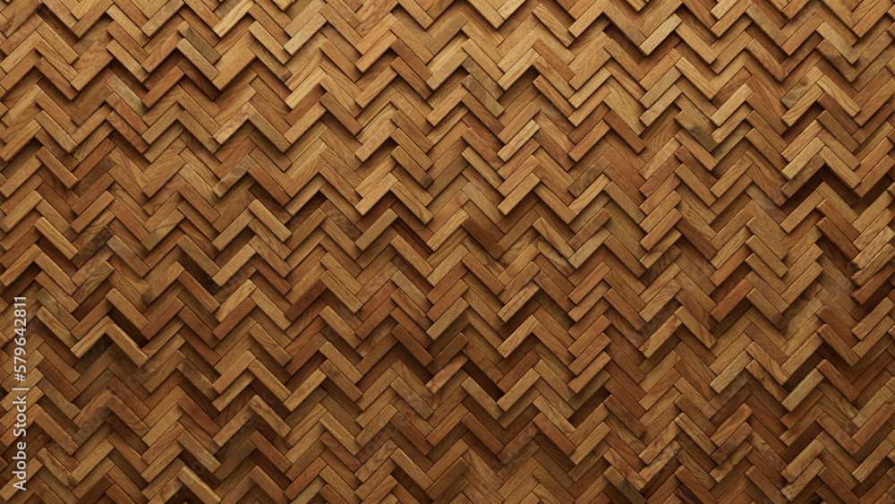 Soft sheen, Herringbone Mosaic Tiles arranged in the shape of a wall. Natural, 3D, Blocks stacked to create a Wood block background. 3D Render Soft sheen, Herringbone Mosaic Tiles arranged in the shape of a wall. Natural, 3D, Blocks stacked to create a Wood block background. 3D Render