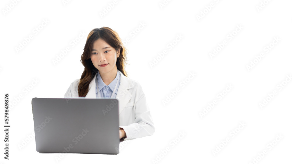 Businesswoman using laptop to work, Asian woman working in the office, Financial clerk or accountant with documents and equipment working on the desk, Using computers for financial transactions. Businesswoman using laptop to work, Asian woman working in the office, Financial clerk or accountant with documents and equipment working on the desk, Using computers for financial transactions.