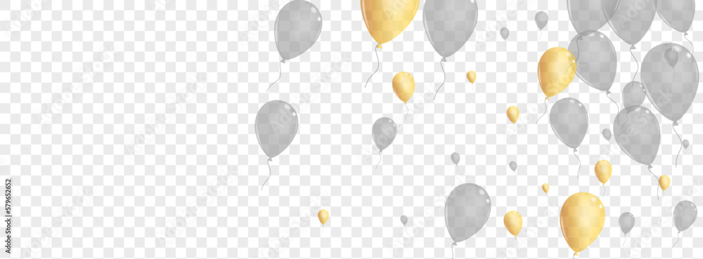 Golden Toy Background Transparent Vector. Baloon Reflection Banner. Gold 3d Balloon. Helium Jubilee Illustration. Golden Toy Background Transparent Vector. Baloon Reflection Banner. Gold 3d Balloon. Helium Jubilee Illustration.
