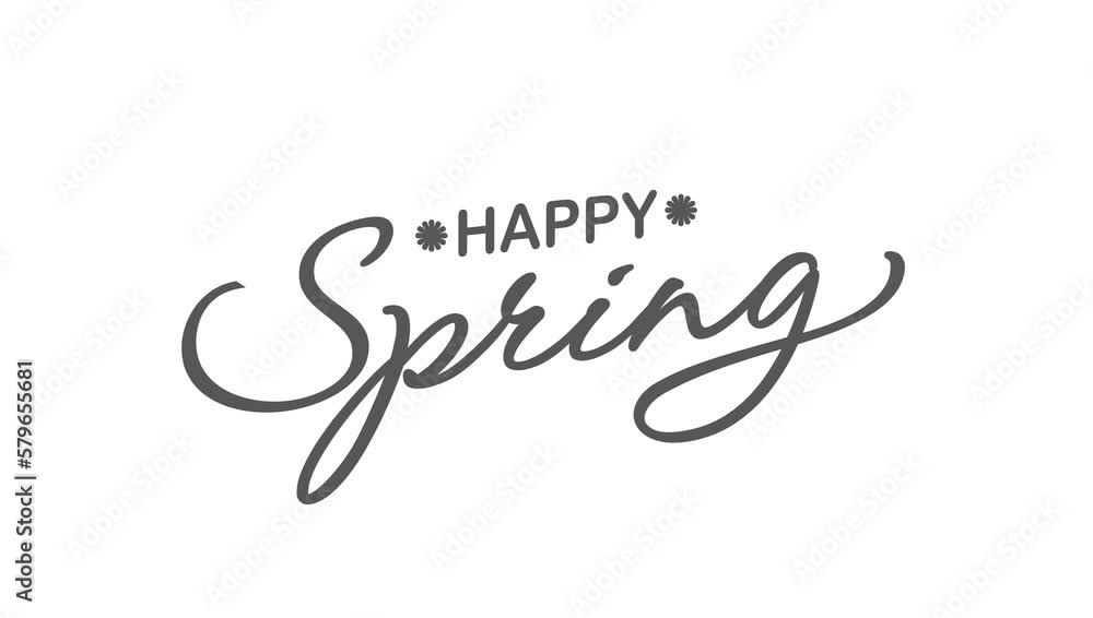 Happy spring day greeting animation text, for banner, social media feed wallpaper stories Happy spring day greeting animation text, for banner, social media feed wallpaper stories