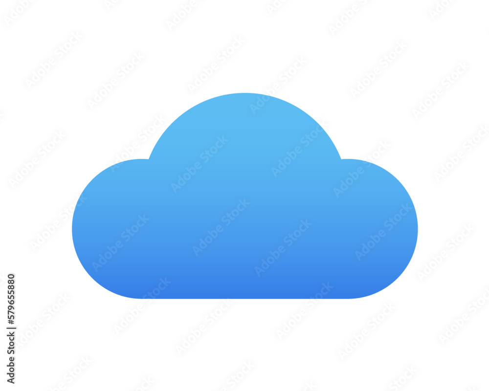 Basic weather icon of cloud with gradient. Flat clipart. Can be used for web, apps, stickers. Isolated vector and PNG illustration on transparent background. Basic weather icon of cloud with gradient. Flat clipart. Can be used for web, apps, stickers. Isolated vector and PNG illustration on transparent background.