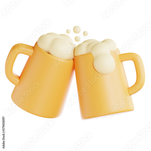 3d illustration of Beer