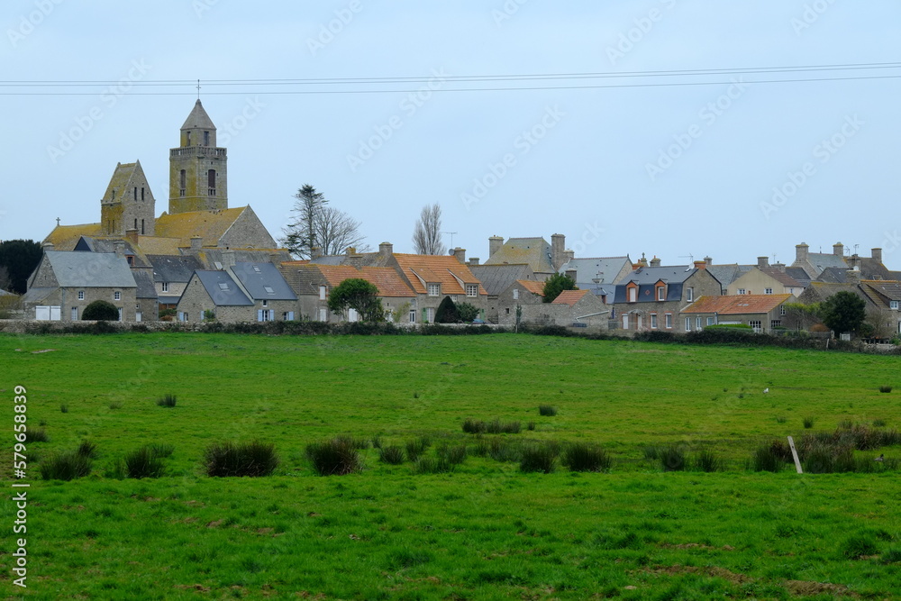 The small village of Gateville-phare in Normandy.