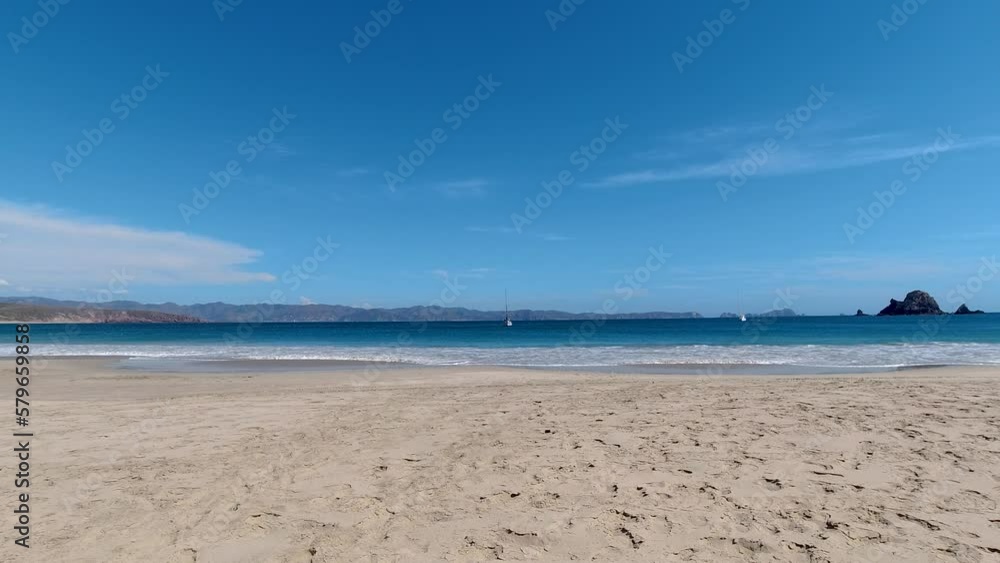 a sunny morning on a quiet pacific beach a sunny morning on a quiet pacific beach
