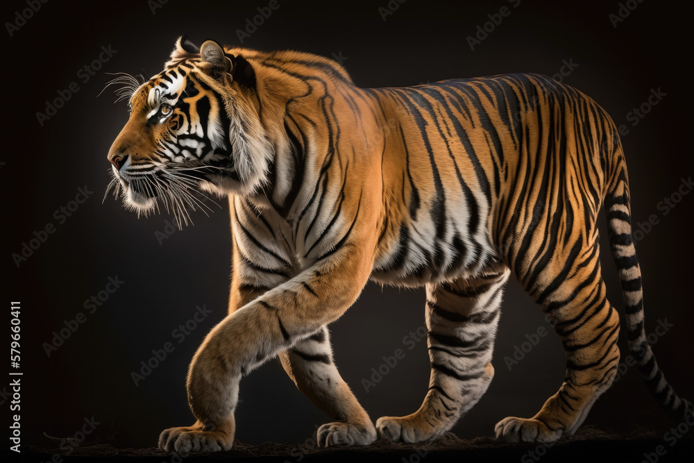 portrait of a tiger created with Generative AI technology portrait of a tiger created with Generative AI technology