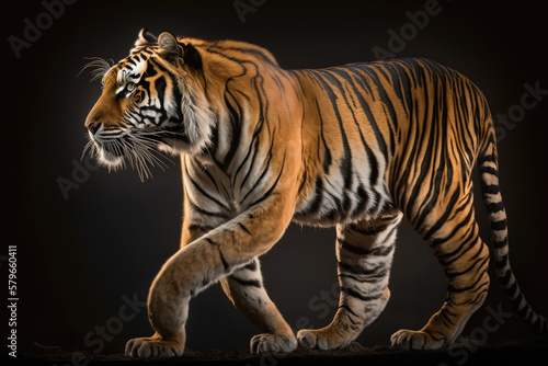 portrait of a tiger created with Generative AI technology © Robert Herhold