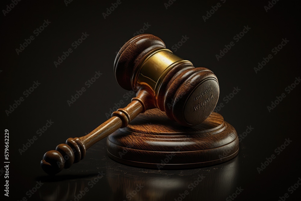 Court of Law and Justice Trial Session with black background. Court of Law and Justice Trial Session with black background.