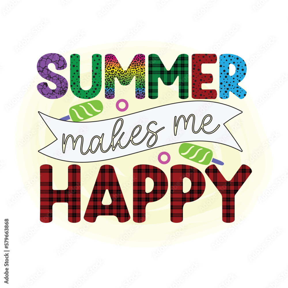 Fototapeta premium Summer Craft Sublimation design