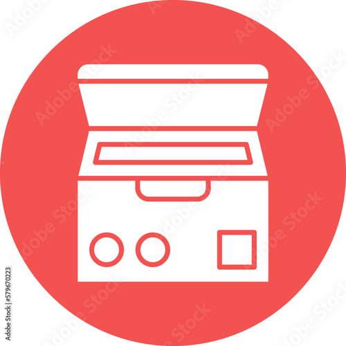 Vector Design Deep Freezer Icon Style