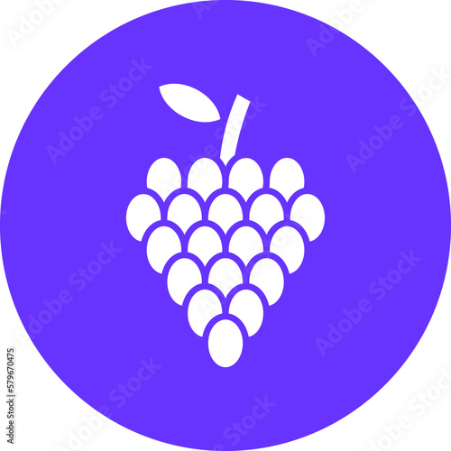 Vector Design Grapes Icon Style