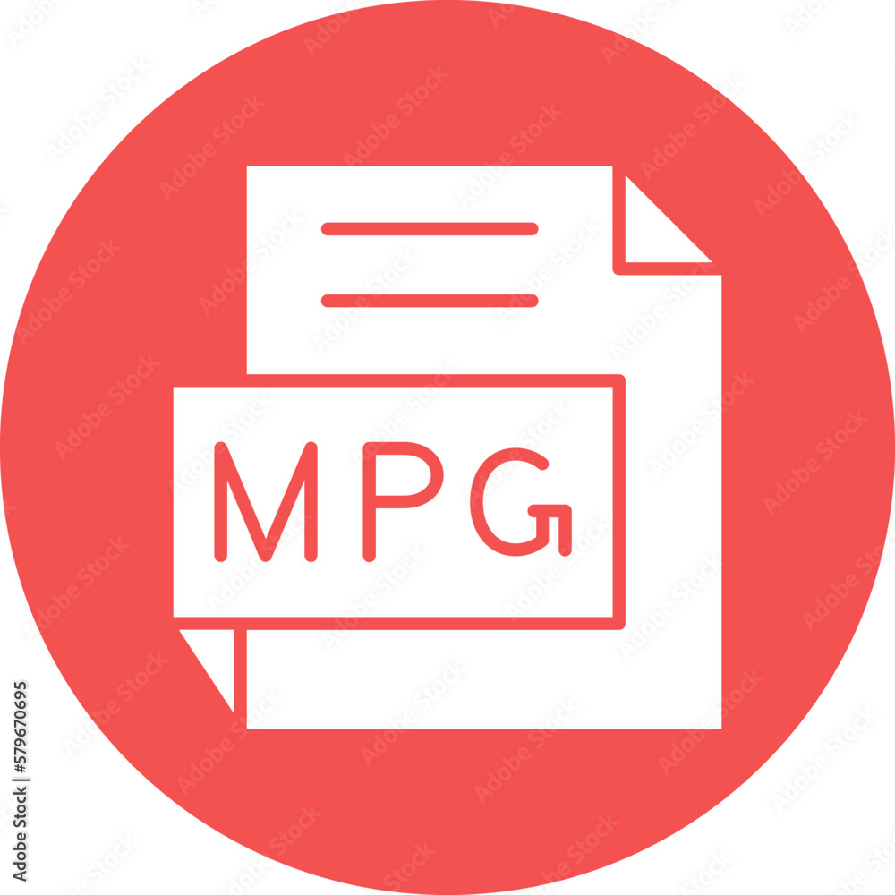 Vector Design MPG Icon Style Vector Design MPG Icon Style