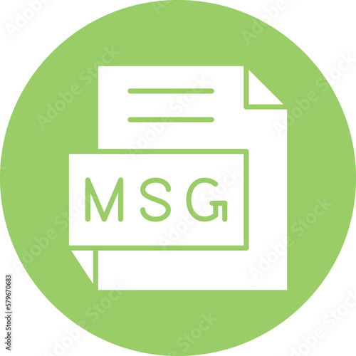 Vector Design MSG Icon Style