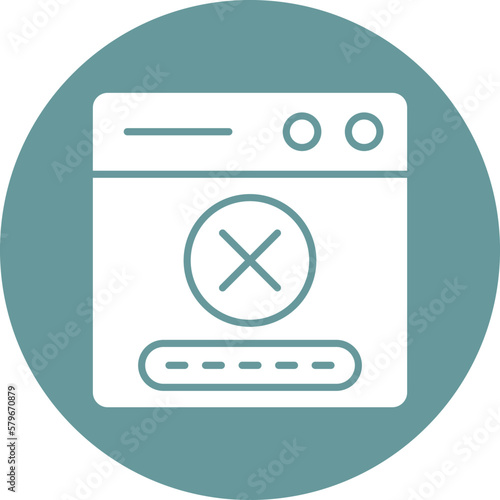 Vector Design Denial Icon Style