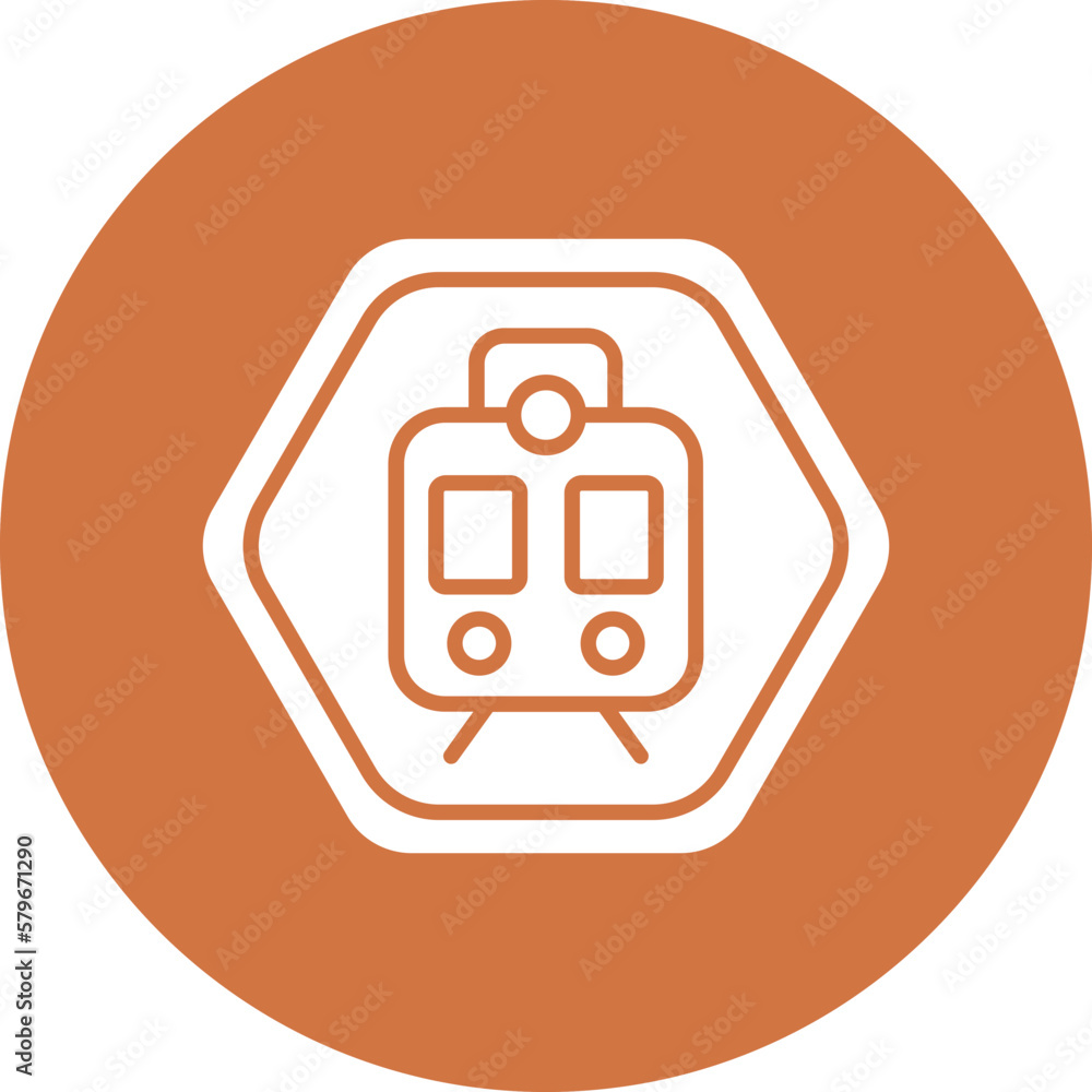 Vector Design Railroad Crossing Icon Style Vector Design Railroad Crossing Icon Style