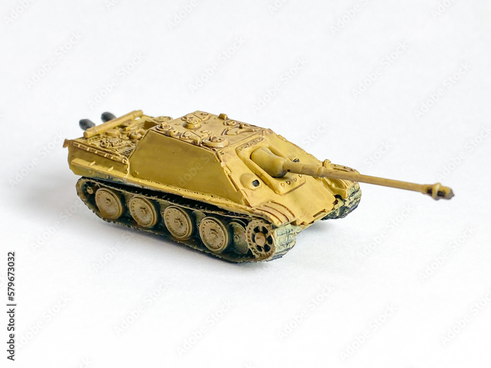 World war 2 tank model toy isolated on white background World war 2 tank model toy isolated on white background