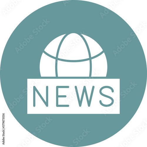 Vector Design Global News Icon Style