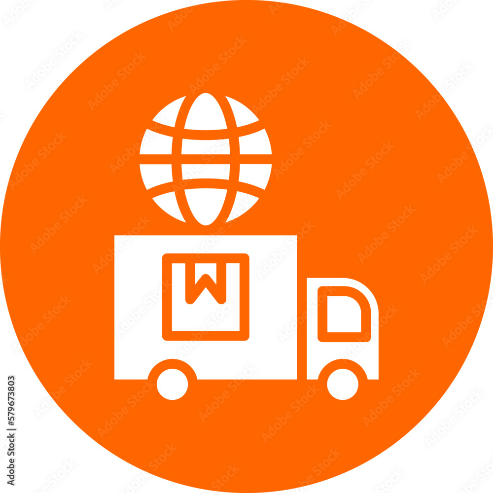 Vector Design Global Delivery Icon Style Vector Design Global Delivery Icon Style
