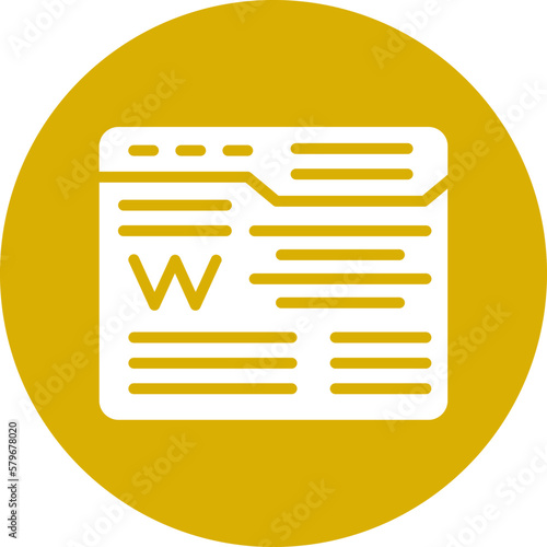 Vector Design Wikipedia Icon Style