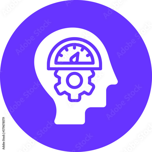 Vector Design Mental Control Icon Style