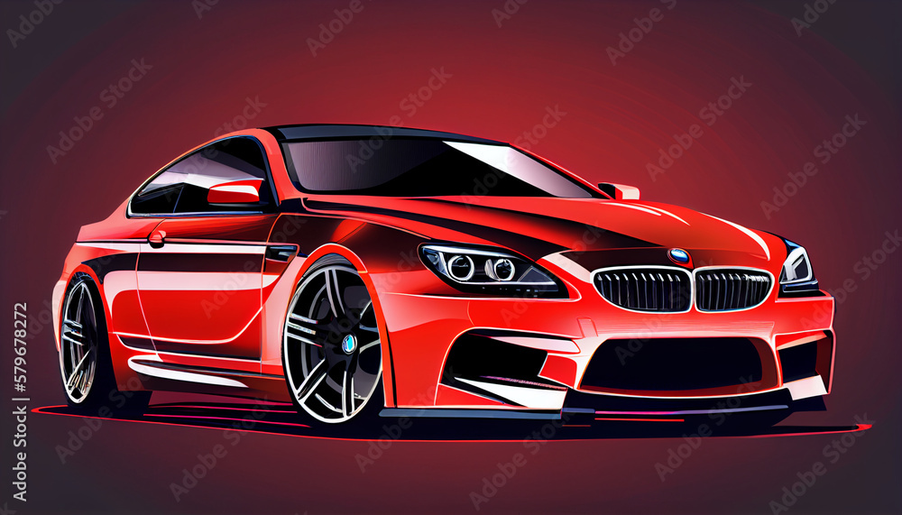 red car illustration