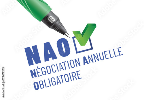 NAO - négociation annuelle obligatoire en france photo