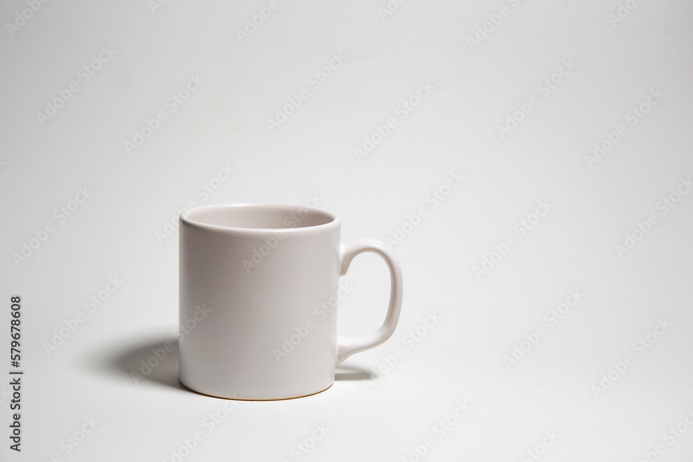 White coffee cup isolated on white background White coffee cup isolated on white background