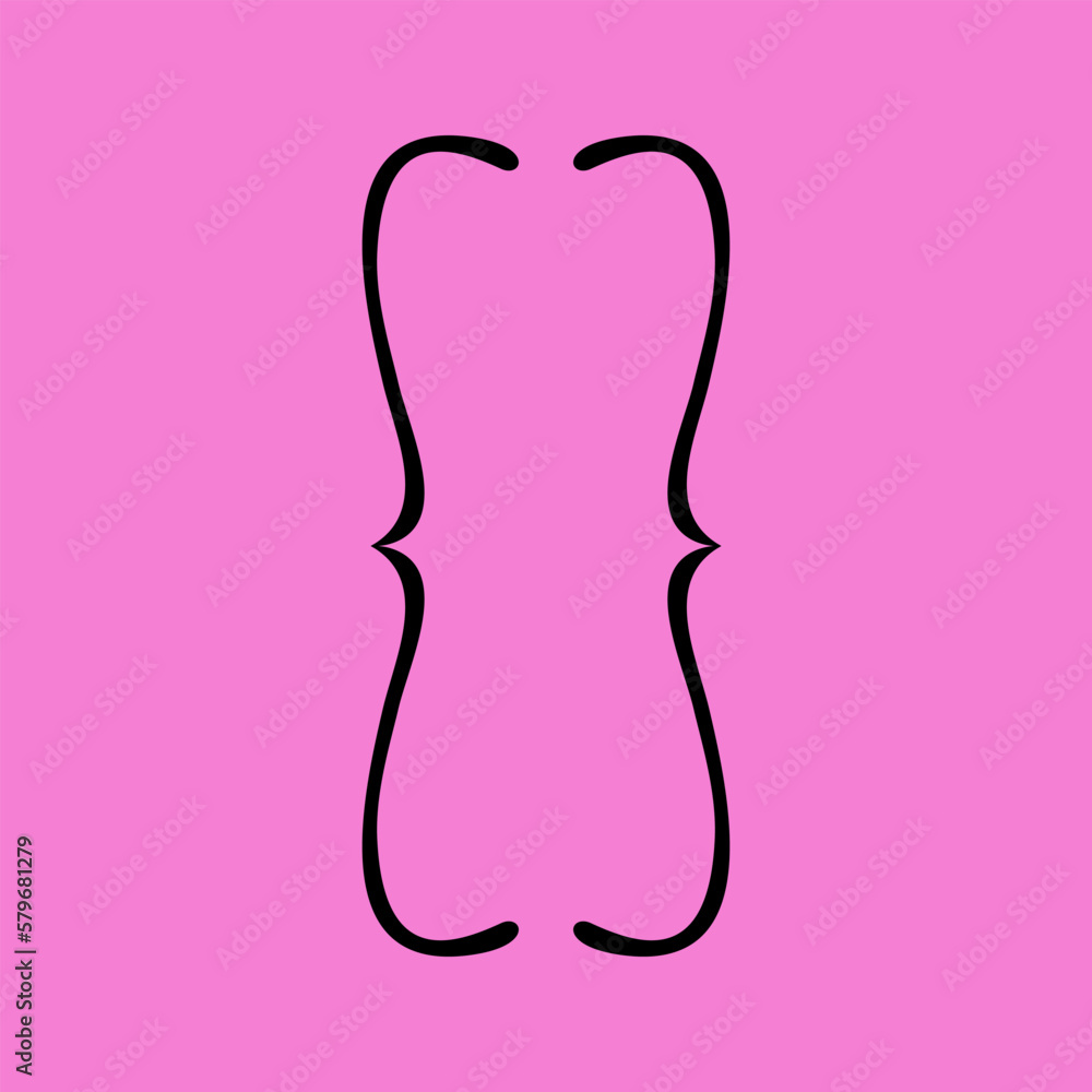 Curly braces vector icon. Quote sign isolated. Brackets icon. Vector illustration Curly braces vector icon. Quote sign isolated. Brackets icon. Vector illustration