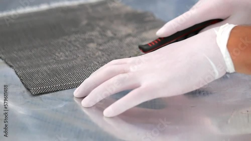 Cutting Carbon fibre composite material 