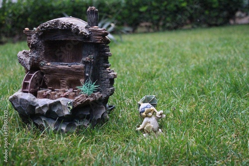 statue in the garden
