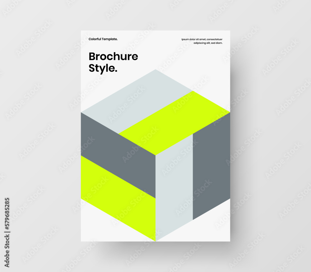 Fresh geometric tiles handbill layout. Unique book cover vector design template. Fresh geometric tiles handbill layout. Unique book cover vector design template.