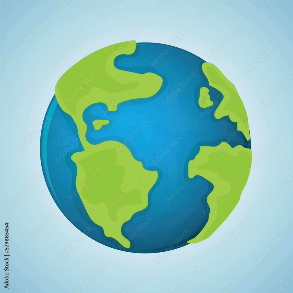 Illustration of planet earth. Vector illustration. Cartoon design. Illustration of planet earth. Vector illustration. Cartoon design.