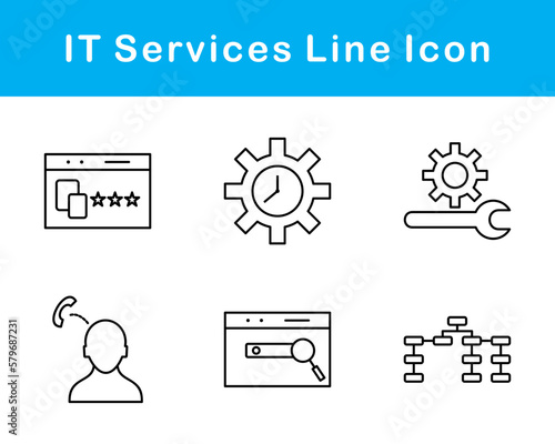 IT Services Vector Icon Set