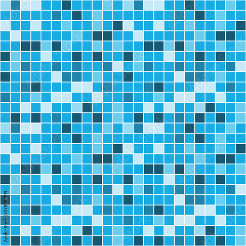 blue mosaic background seamless pattern